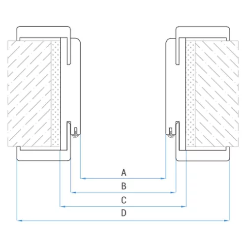 Dekor tok CPL fehér 100/210 12-14 balos króm pánt