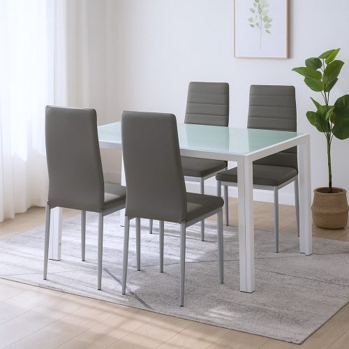 Mabel 4+1 étkező garnitúra szürke-szürke