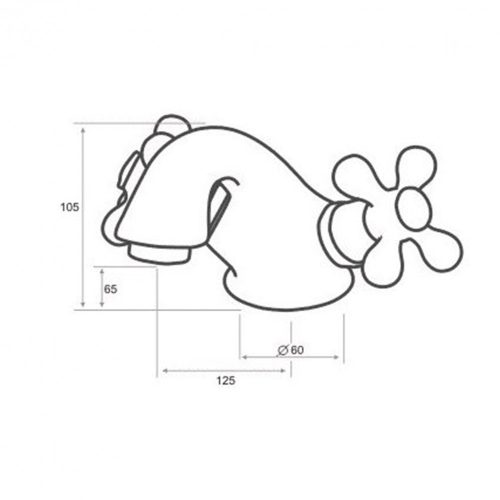 LUXOR1 antik mosdó csaptelep