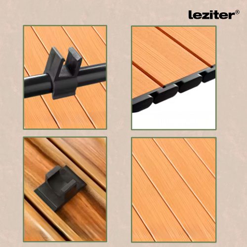 Összecsukható standard kerti strandkocsi asztallal szürke