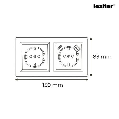 Nova dugalj USB csatlakozóval fehér kerettel