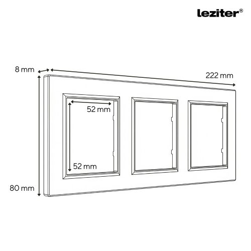 Nova III kettő dugalj TV csatlakozóval szürke szálcsiszolt kerettel