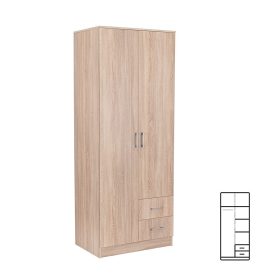   Miami gardróbszekrény 80x205 cm sonoma tölgy-sonoma tölgy