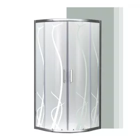   Spirit Bamboo 90x90 cm íves zuhanykabin zuhanytálca nélkül