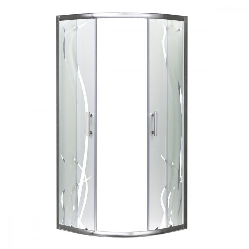 Spirit Bamboo 90x90 cm íves zuhanykabin zuhanytálca nélkül