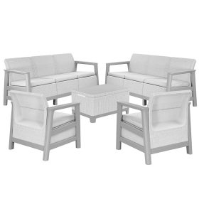   Scandi Love max linea duo kerti bútor szett jute tárolós asztallal