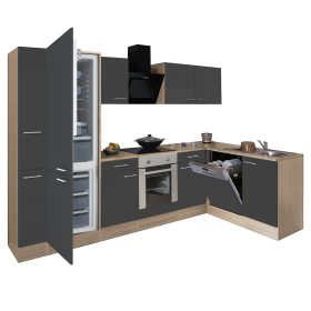   Yorki 310 sarok konyhabútor alsó sütős, alulfagyasztós hűtős kivitelben