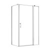 Simple 80x100 cm nyílóajtós aszimmetrikus zuhanykabin zuhanytálca nélkül