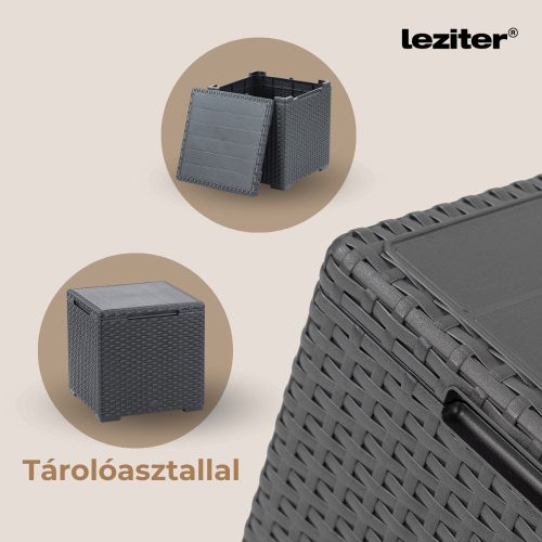 Claire V 9 személyes kerti bútor garnitúra vigo tárolós asztallal