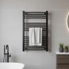 Íves törölközőszárító radiátor 1000x600 mm fekete