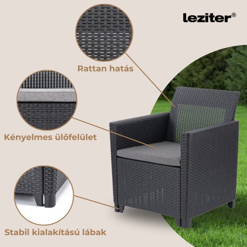 Claire XIII 11 személyes sarokgarnitúra orlando asztallal