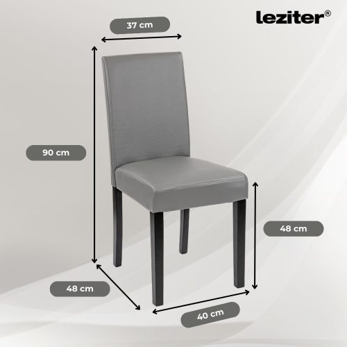 Cadiz 6+1 étkező garnitúra fekete-szürke