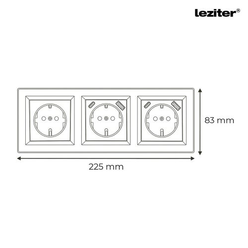 Nova III dugalj kettő USB csatlakozóval fehér kerettel
