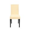 Kelly bőr étkezőszék bézs színben