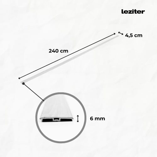 Vinyl SPC padló burkolatváltó Harbor beton szürke 2400x45x6 mm