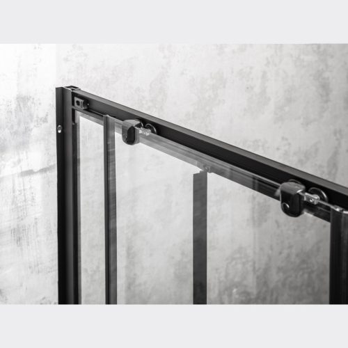 Olga SQ Element 100 zuhanyajtó fekete