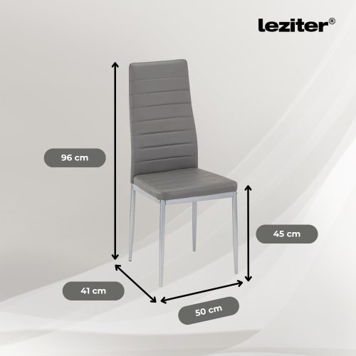 Denton 6+1 étkező garnitúra szürke-szürke