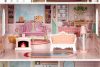 Barbie babaház bútorral
