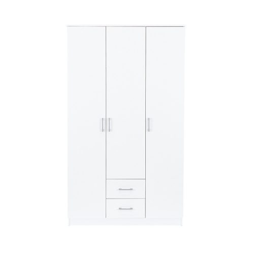 Miami gardróbszekrény 120x205 cm fehér-fehér