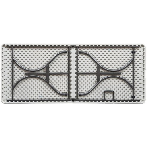 Összecsukható fehér műanyag kerti asztal