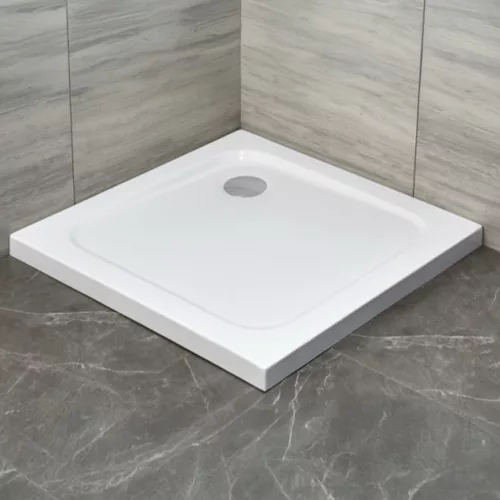 Modena Slim szögletes alacsony akril zuhanytálca 80x80 cm