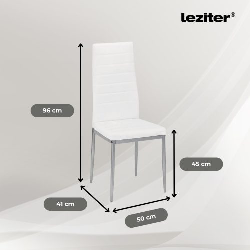 Denton 4+1 étkező garnitúra fehér-szürke