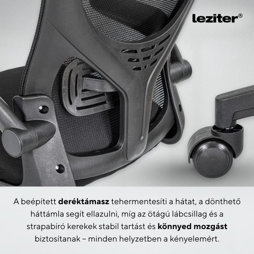 Flexo ergonomikus irodai forgószék deréktámasszal
