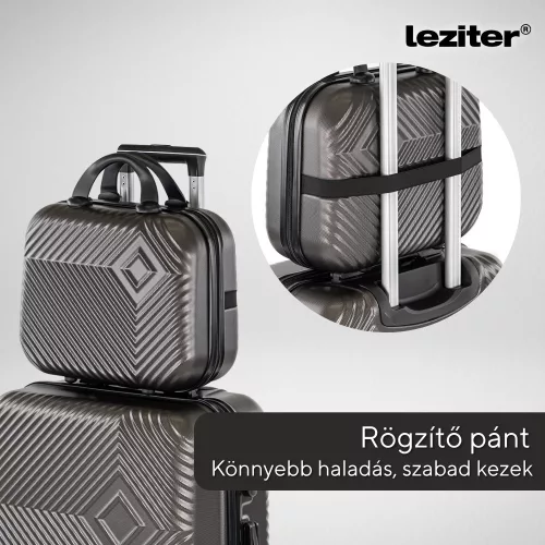 TraveLux Pro kézi bőrönd keményfedeles 28x36x16 cm