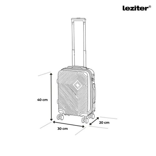 TraveLux Pro kézipoggyász keményfedeles levehető kerékkel 40x30x20 cm