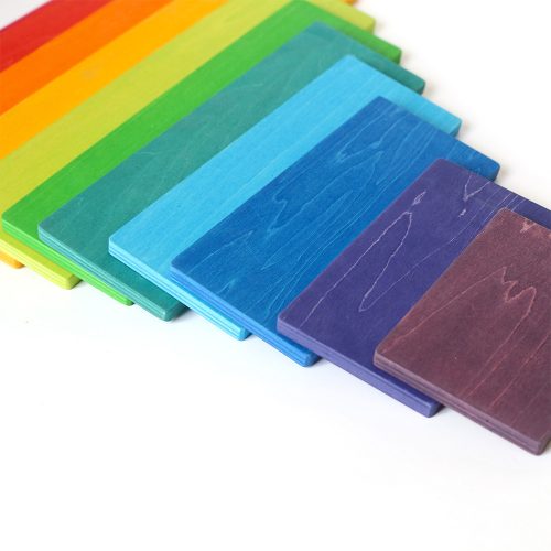 Montessori szivárvány építő fajáték