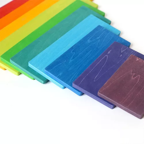 Montessori szivárvány építő fajáték
