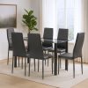 Norman 6+1 étkező garnitúra fekete
