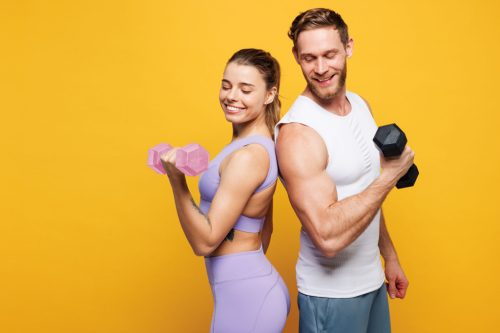 Hex súlyzó szett 2x3 kg rózsaszín