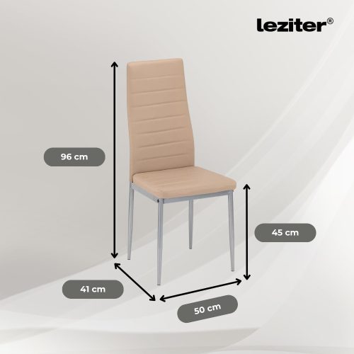 Mabel 6+1 étkező garnitúra bézs-szürke