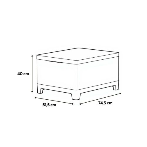 Scandi Love max linea duo kerti bútor szett jute tárolós asztallal