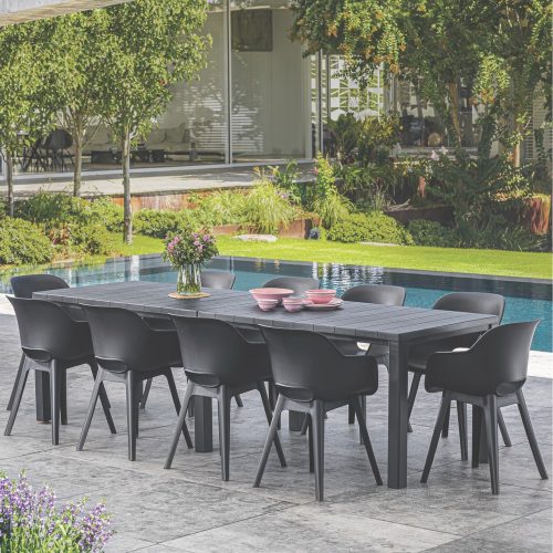 Julie dupla műanyag kerti asztal