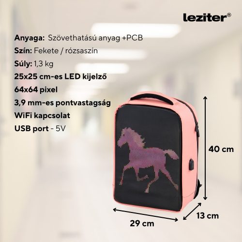 Pixo ledes okos hátizsák