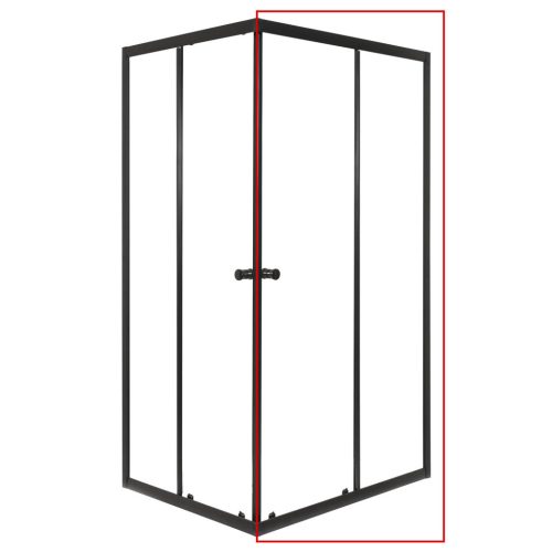 Olga SQ Element 80 zuhanyajtó fekete