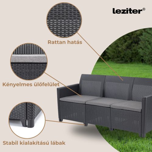 Claire V 7 személyes kerti bútor garnitúra vigo tárolós asztallal