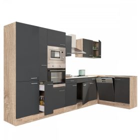   Yorki 370 sarok konyhabútor sütős és mikrohullámű sütős kivitelben