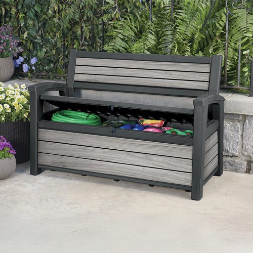 Decocoat műanyag kerti pad/tároló 227 L