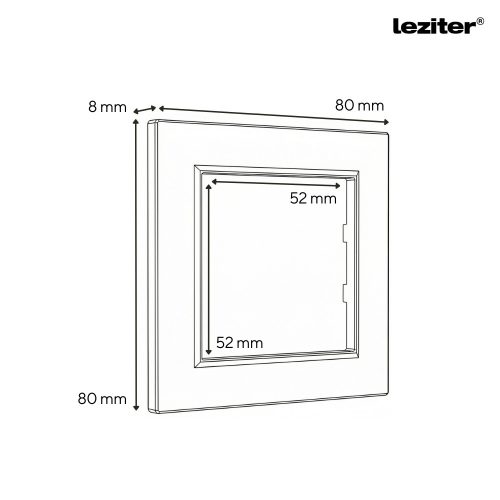 Nova TV csatlakozóaljzat szürke szálcsiszolt kerettel