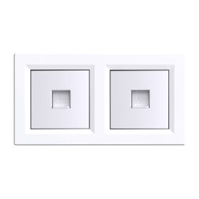 Nova kettős UTP aljzat RJA-45 fehér kerettel
