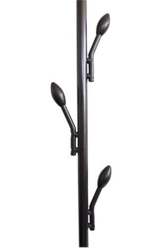 Gurulós ruhaállvány két polccal