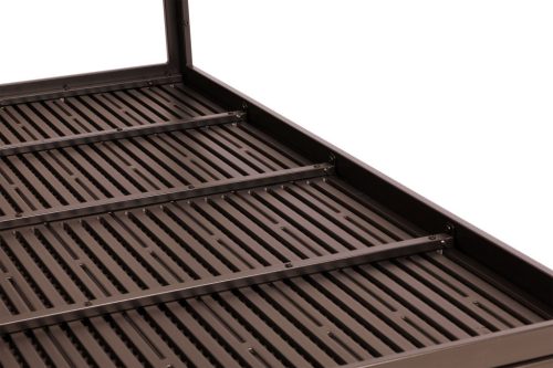 6 személyes kerti asztal 156x78 cm polywood barna