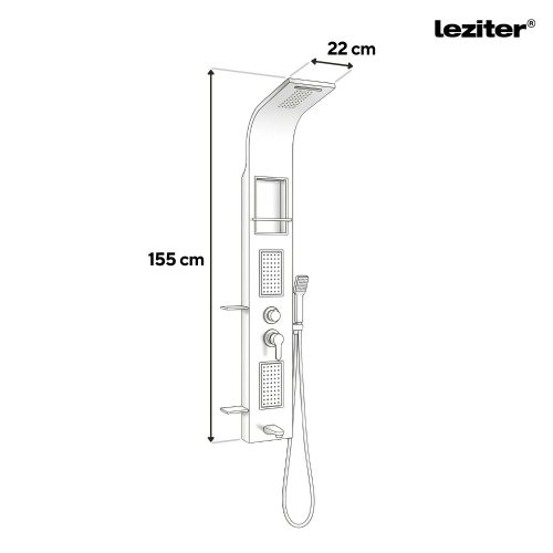 Angel hidromasszázs zuhanypanel