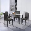 Karin 4+1 étkező garnitúra fekete-fekete