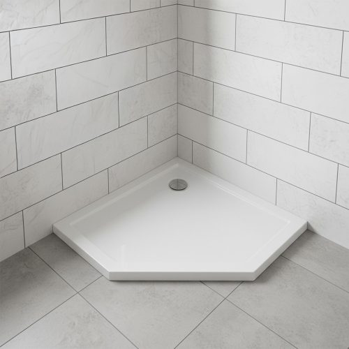Modena Slim ötszögletű alacsony akril zuhanytálca 90x90 cm