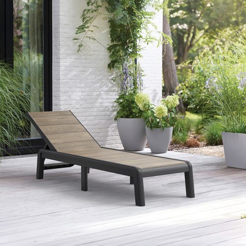 Porto műanyag kerti napozóágy párna nélkül