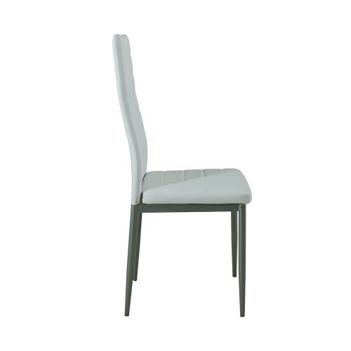 Mezza 4+1 étkező garnitúra fehér-szürke